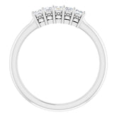 14K White 1/4 CTW Natural Diamond Anniversary Band